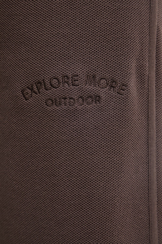 United Colors of Benetton spodnie damskie bawełniane brązowy 34AWDF01J