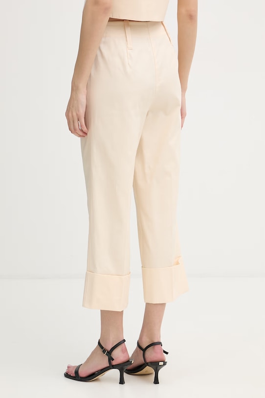 Oblačila United Colors of Benetton chino hlače ženske bombažne 49YYDF0BD bež