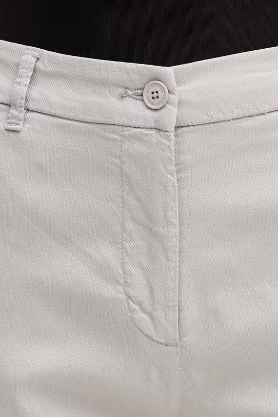 United Colors of Benetton Hlače ženske bombažne z elastanom siva 4CDRDF0AV