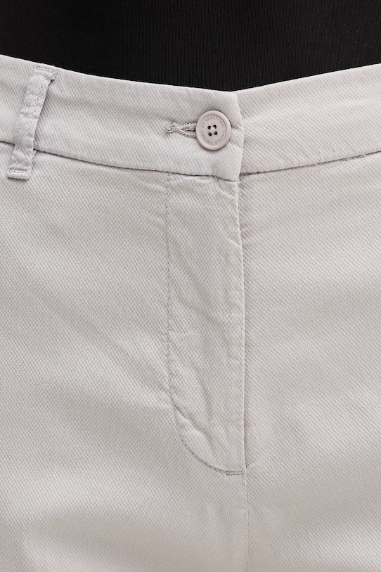 United Colors of Benetton Hlače ženske bombažne z elastanom siva 4CDRDF0AV