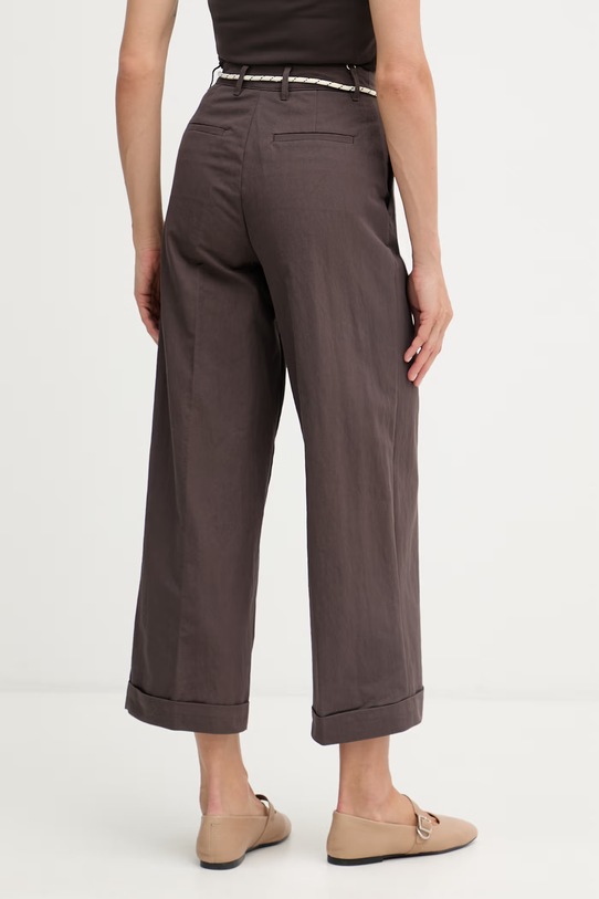 Odjeća United Colors of Benetton hlače carrot ženske s pamukom 4RKGDF0BA smeđa
