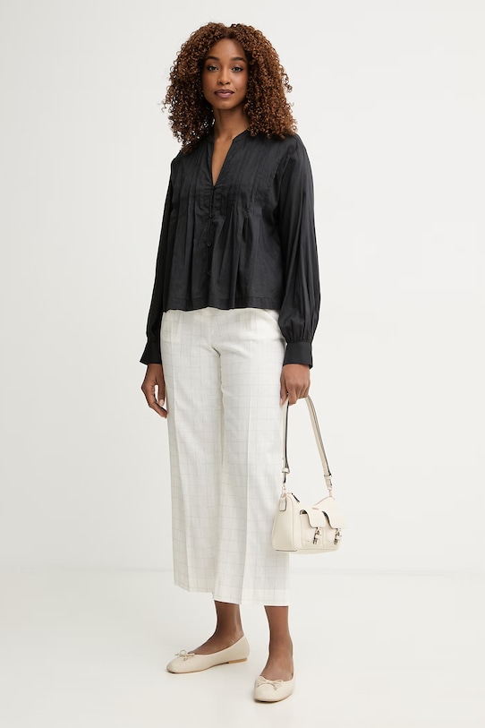 United Colors of Benetton Παντελόνι γυναικείο με λινό 4V6GDF0BG μπεζ SS26