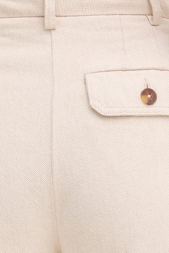 United Colors of Benetton Παντελόνια γυναικεία βαμβακερά μπεζ 4WNXDF0BC