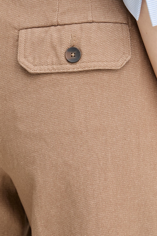 United Colors of Benetton Παντελόνια γυναικεία βαμβακερά 4WNXDF0BC μπεζ