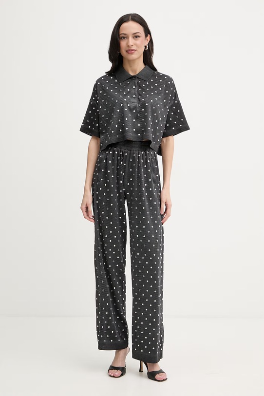 Pinko spodnie dresowe damskie 106852.A3BC szary SS26