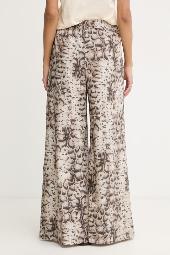 Odzież Pinko spodnie wide leg damskie bawełniane 106963.A3B1 beżowy