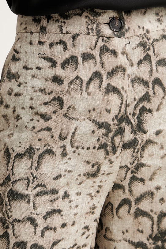 Pinko elegantné šortky dámske bavlnené béžová 106870.A3BL