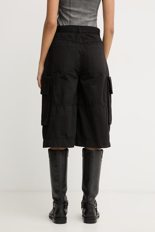 Odzież Pinko bermudy damskie bawełniane 106820.A3AW czarny