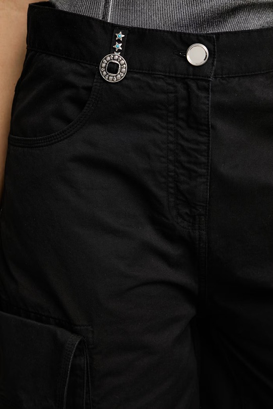 Pinko bermudy damskie bawełniane czarny 106820.A3AW