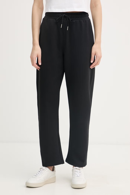 Calvin Klein Jeans teplákové nohavice dámske bavlnené čierna LV047F210G