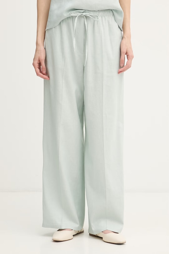 Calvin Klein Jeans pantaloni pentru femei, cu in verde LV047F631G