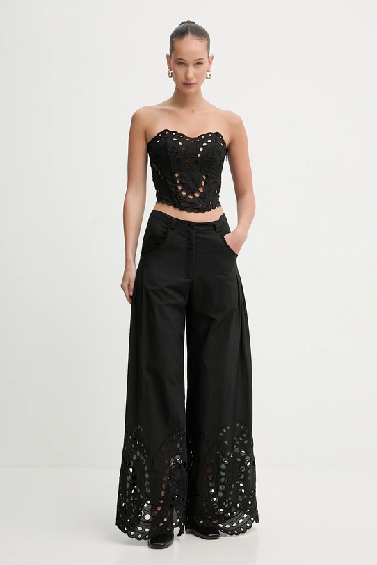 Charo Ruiz Ibiza spodnie Ray 263502 czarny SS26