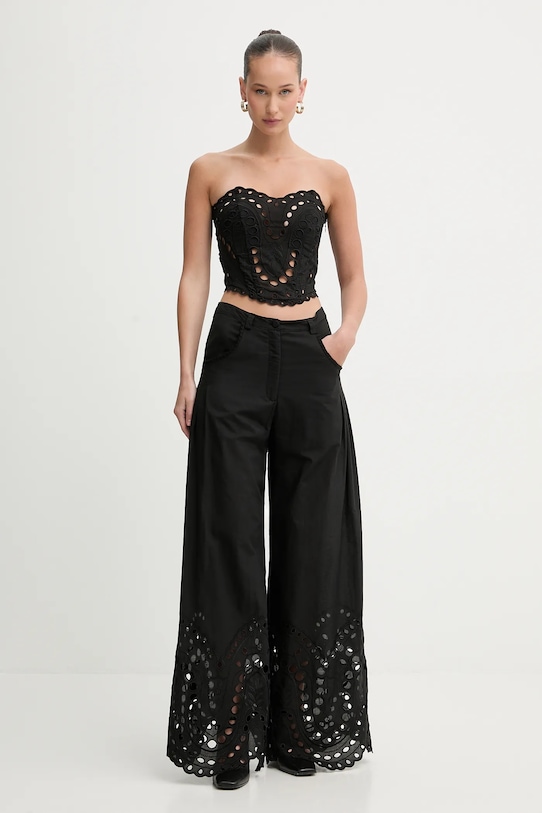 Charo Ruiz Ibiza spodnie Ray 263502 czarny SS26