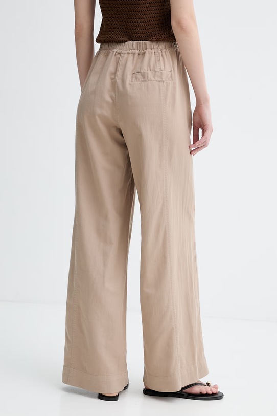 Abbigliamento Marc O'Polo pantaloni wide leg da donna con misto lino 5000013133 beige