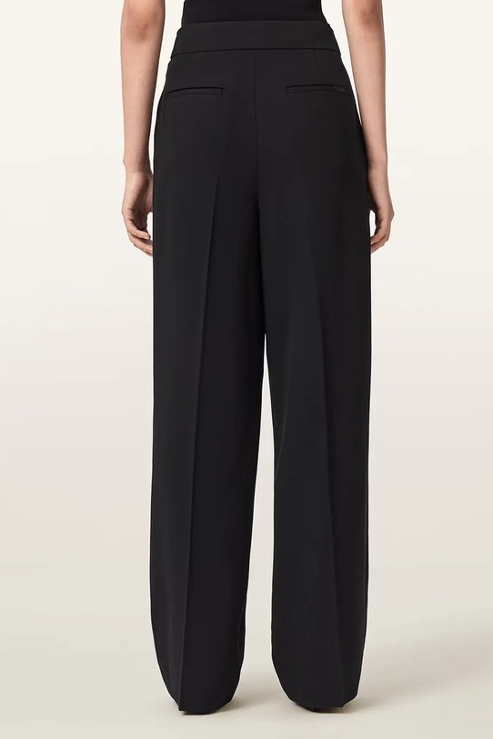 AllSaints spodnie garniturowe damskie RAINA W015QE czarny SS26