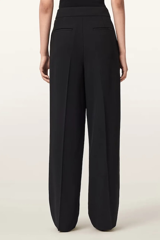 AllSaints spodnie garniturowe damskie RAINA W015QE czarny SS26