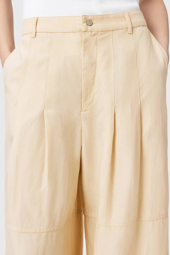 Штаны с добавлением льна AllSaints SHERELL бежевый W012TE