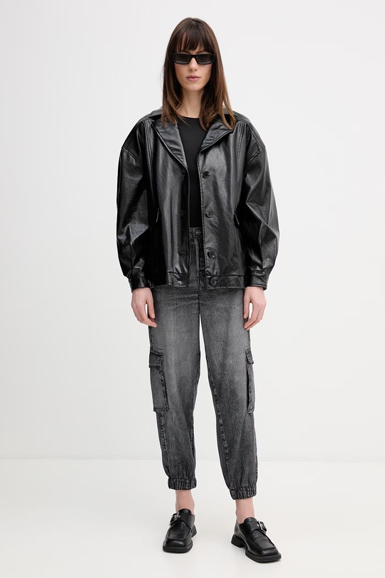 AllSaints spodnie SELMA W020TE czarny SS26