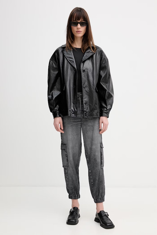 Hlače AllSaints SELMA W020TE crna SS26
