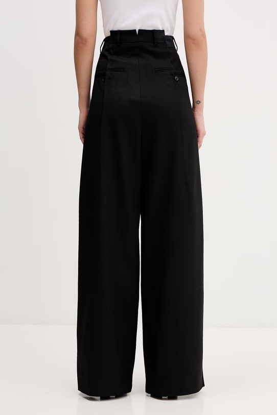 Odzież VETEMENTS spodnie z dodatkiem wełny ME76TP020B czarny