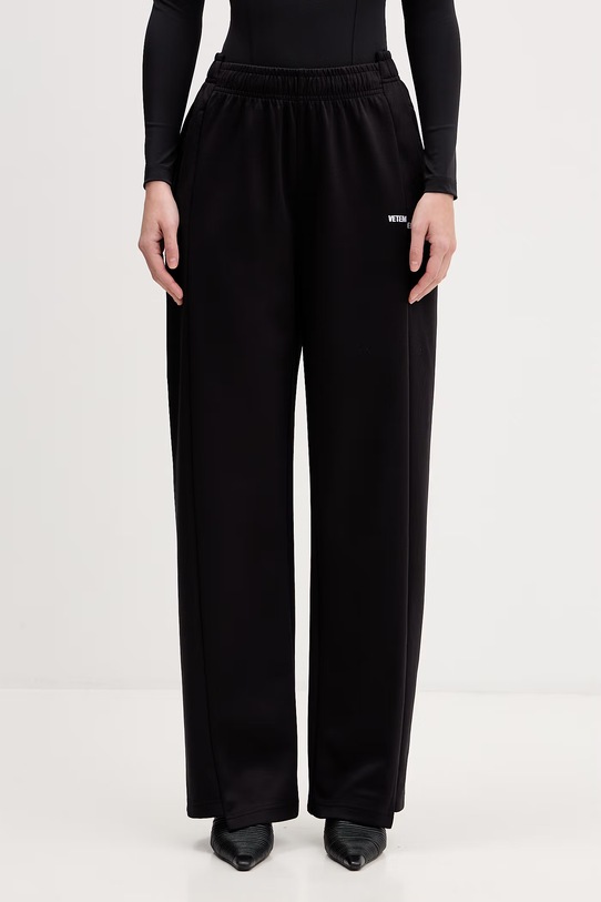 VETEMENTS spodnie dresowe Cut-up Athletic dzianina czarny ME76GP132B