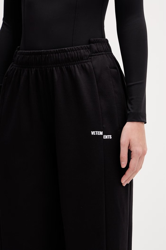 VETEMENTS spodnie dresowe Cut-up Athletic czarny ME76GP132B