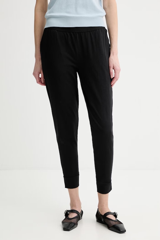 Marc O'Polo spodnie bawełniane lounge bawełna czarny 10221563