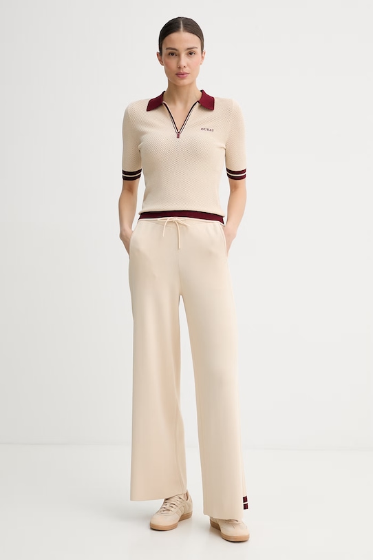 Guess teplákové nohavice dámske GABRY V6GB06.Z0651 béžová SS26