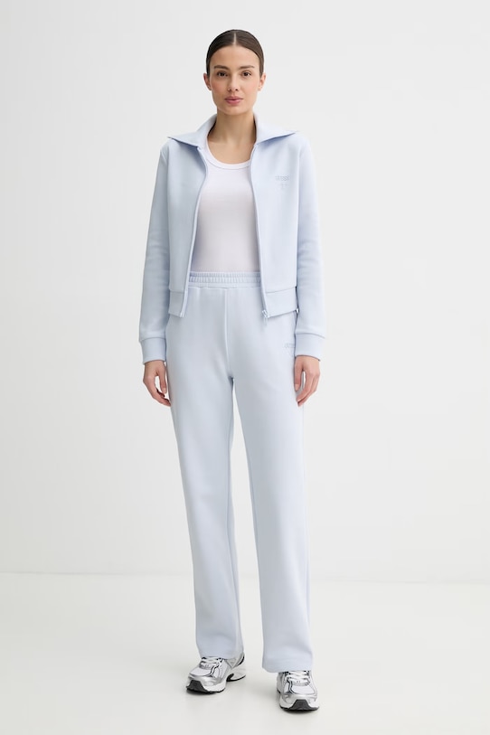 Guess спортивные штаны женские из хлопка HABI V6GB12.K3161 голубой SS26