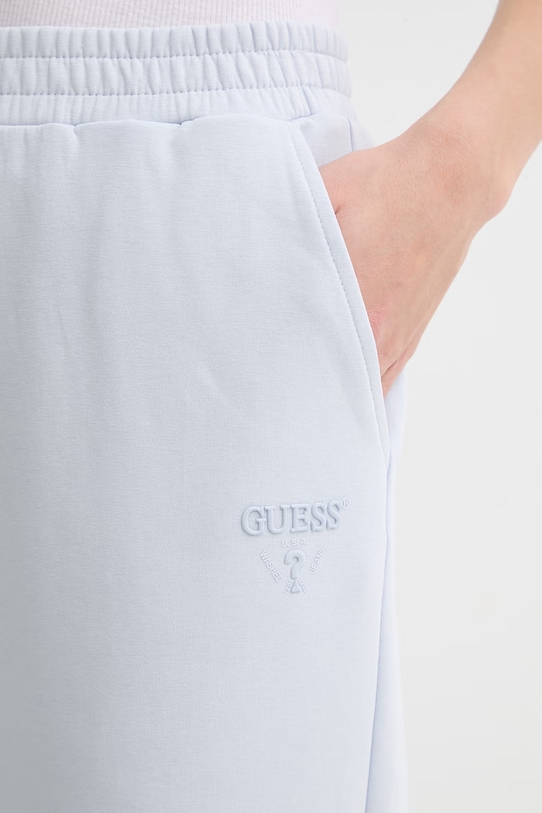 Guess спортивные штаны женские из хлопка HABI голубой V6GB12.K3161