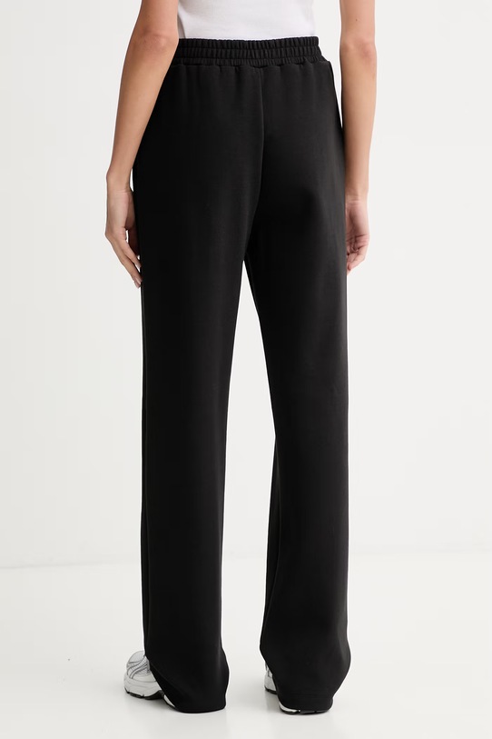 Ρούχα Guess παντελόνι επίσημο γυναικείο βαμβακερό HABI V6GB12.K3161 μαύρο