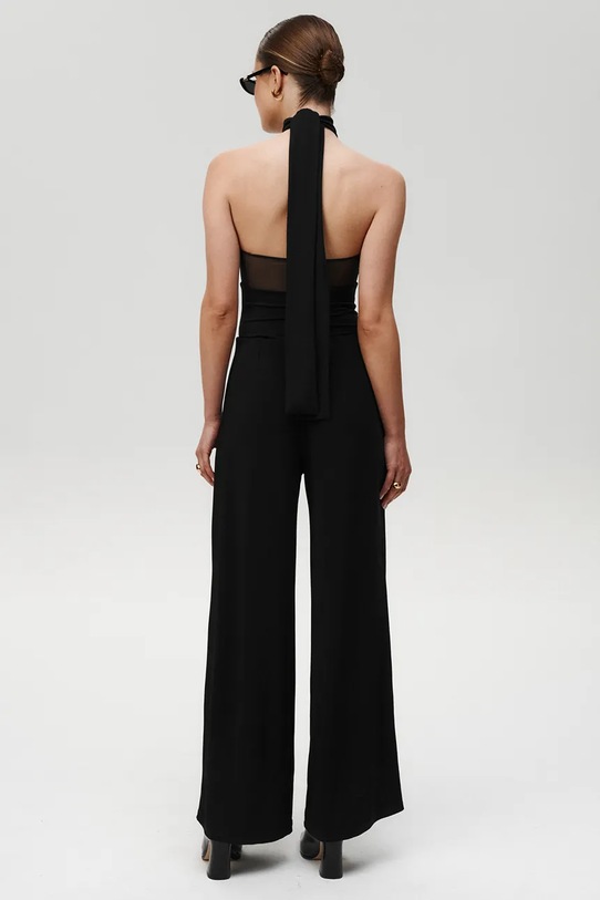 Μάλλινο παντελόνι Undress Code After Hours Pants 1192 μαύρο SS26