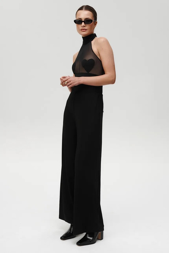 Ρούχα Μάλλινο παντελόνι Undress Code After Hours Pants 1192 μαύρο