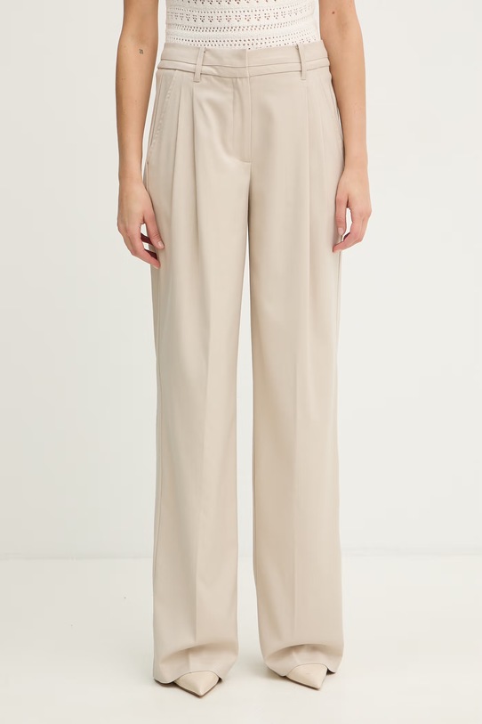 Guess spodnie regular damskie BRUNA beżowy W6GB06.W1777