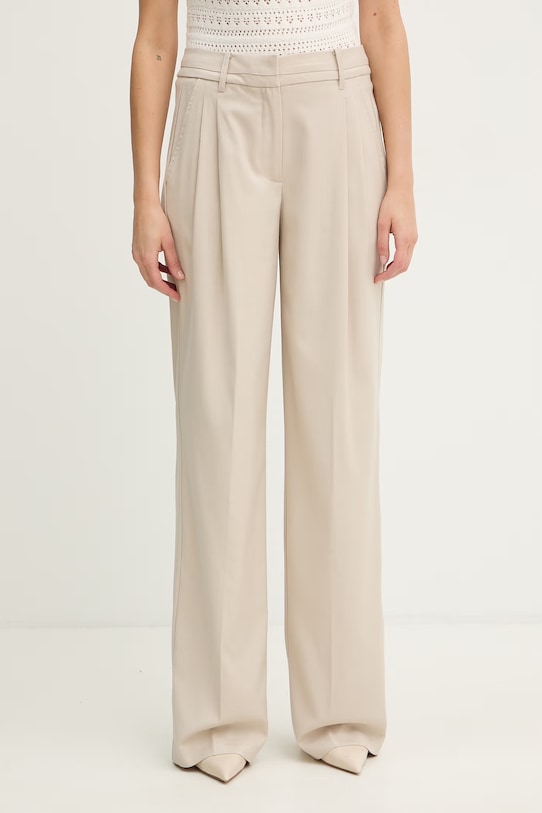 Guess spodnie regular damskie BRUNA beżowy W6GB06.W1777