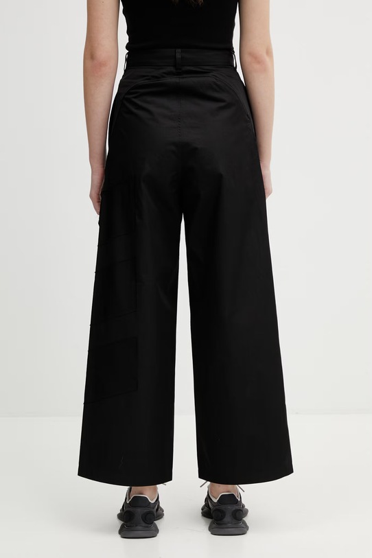 Odzież Y-3 spodnie WEQT WIDE PANTS KD9183 czarny