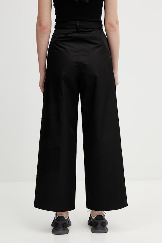 Odzież Y-3 spodnie WEQT WIDE PANTS KD9183 czarny