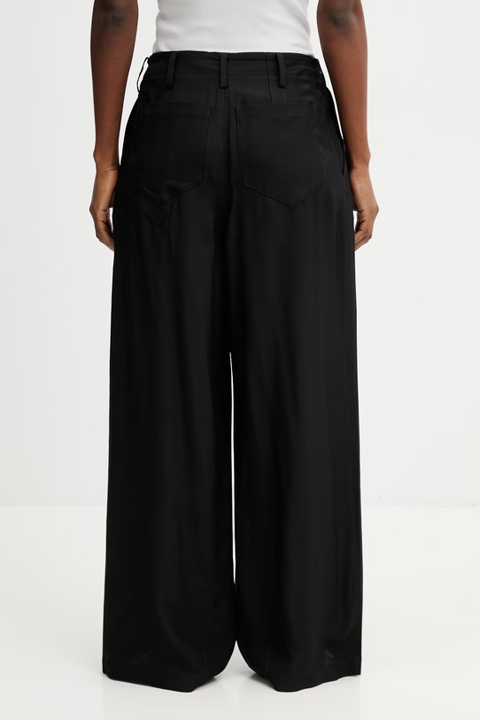 Odzież Y-3 W UT WL PNT spodnie z wiskozy damskie KH3206 czarny