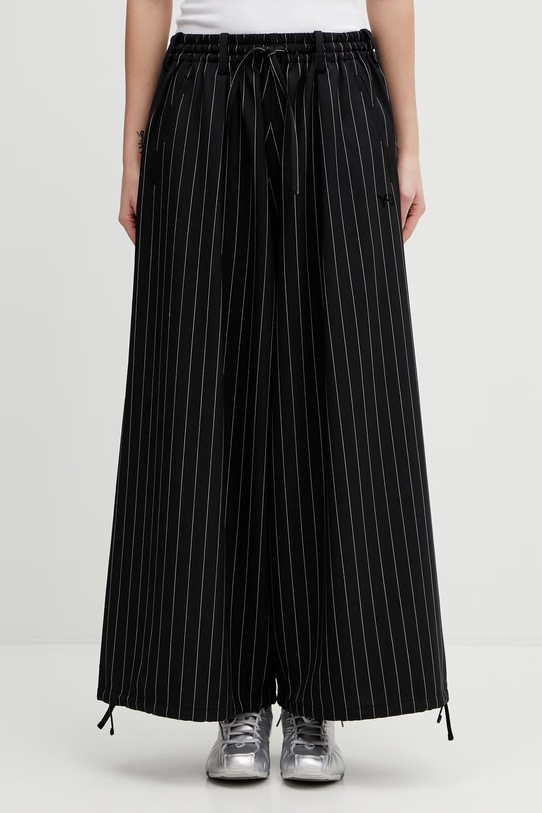 Y-3 spodnie z dodatkiem wełny RW CR WL PNT high czarny KH3207