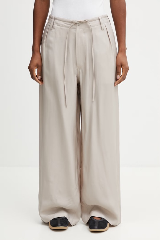 Y-3 W UT WL PNT spodnie z wiskozy damskie beżowy KQ7299