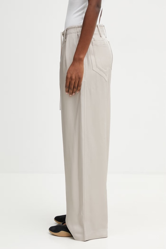 Y-3 W UT WL PNT spodnie z wiskozy damskie KQ7299 beżowy SS26