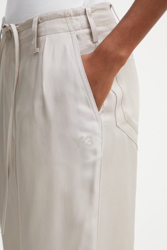 Y-3 W UT WL PNT spodnie z wiskozy damskie beżowy KQ7299