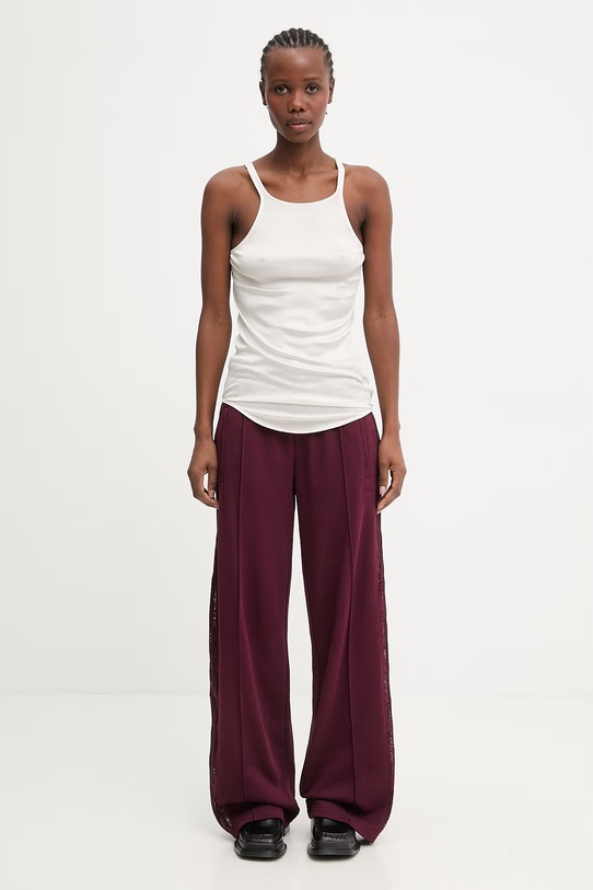 adidas Originals FIREBIRD LACETP spodnie dresowe damskie KC6445 bordowy