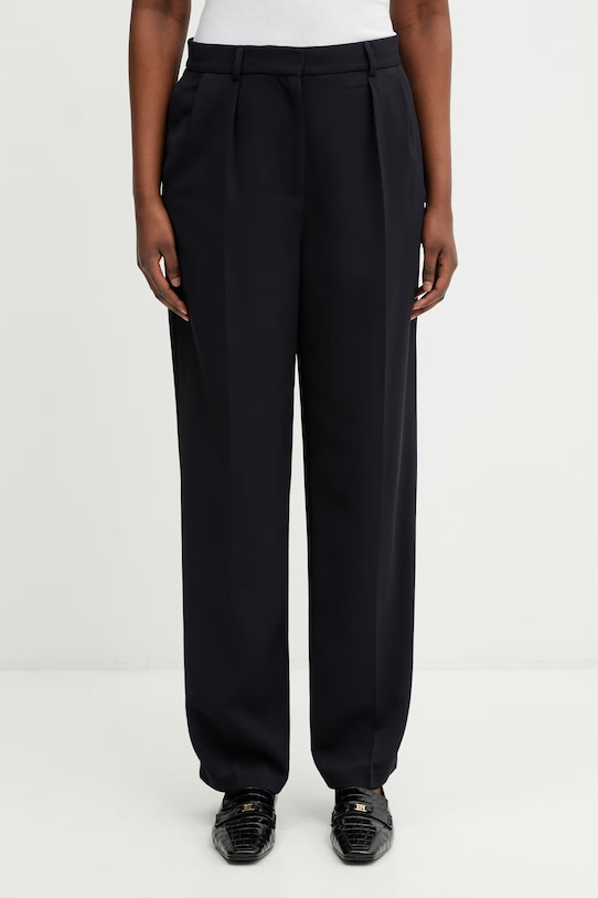 Lacoste spodnie garniturowe damskie granatowy HF0246