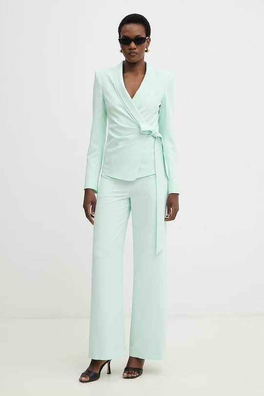 Patrizia Pepe spodnie straight damskie 2P1776.A411 zielony SS26