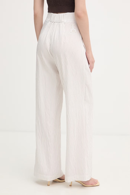 Odzież Patrizia Pepe spodnie damskie z wiskozą 2P1782.A766 biały