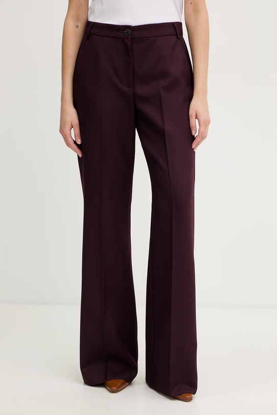 Max&Co. spodnie damskie z dodatkiem wełny MCOESTROSO fioletowy 2616131032200