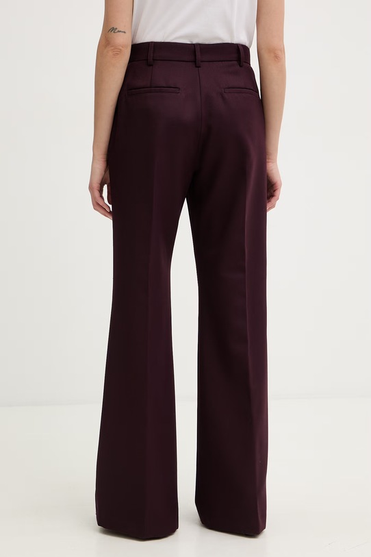 Odzież Max&Co. spodnie damskie z dodatkiem wełny MCOESTROSO 2616131032200 fioletowy