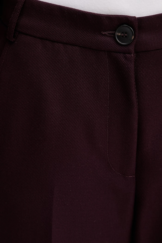 Max&Co. spodnie damskie z dodatkiem wełny MCOESTROSO fioletowy 2616131032200