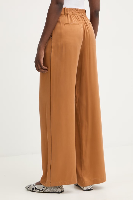 Oblečenie Nohavice s prímesou hodvábu MAX&Co. MCOPOGGIO 2616131013200 hnedá